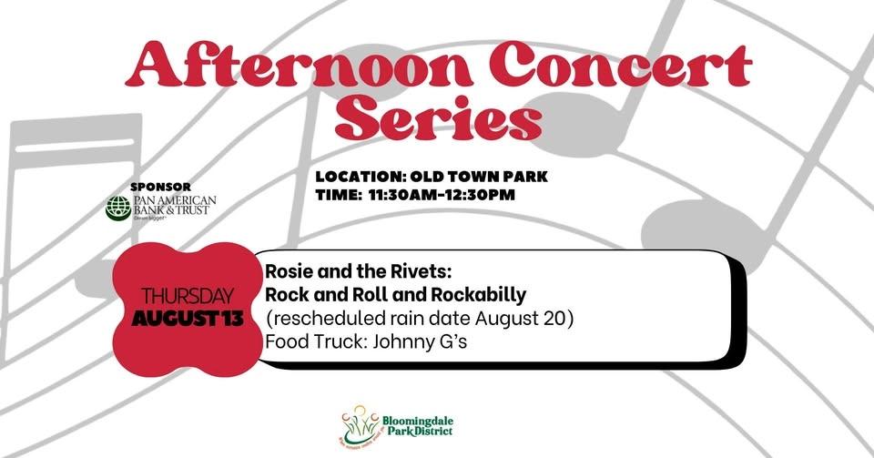 Afternoon Concert Series: Rosie and the Rivets
