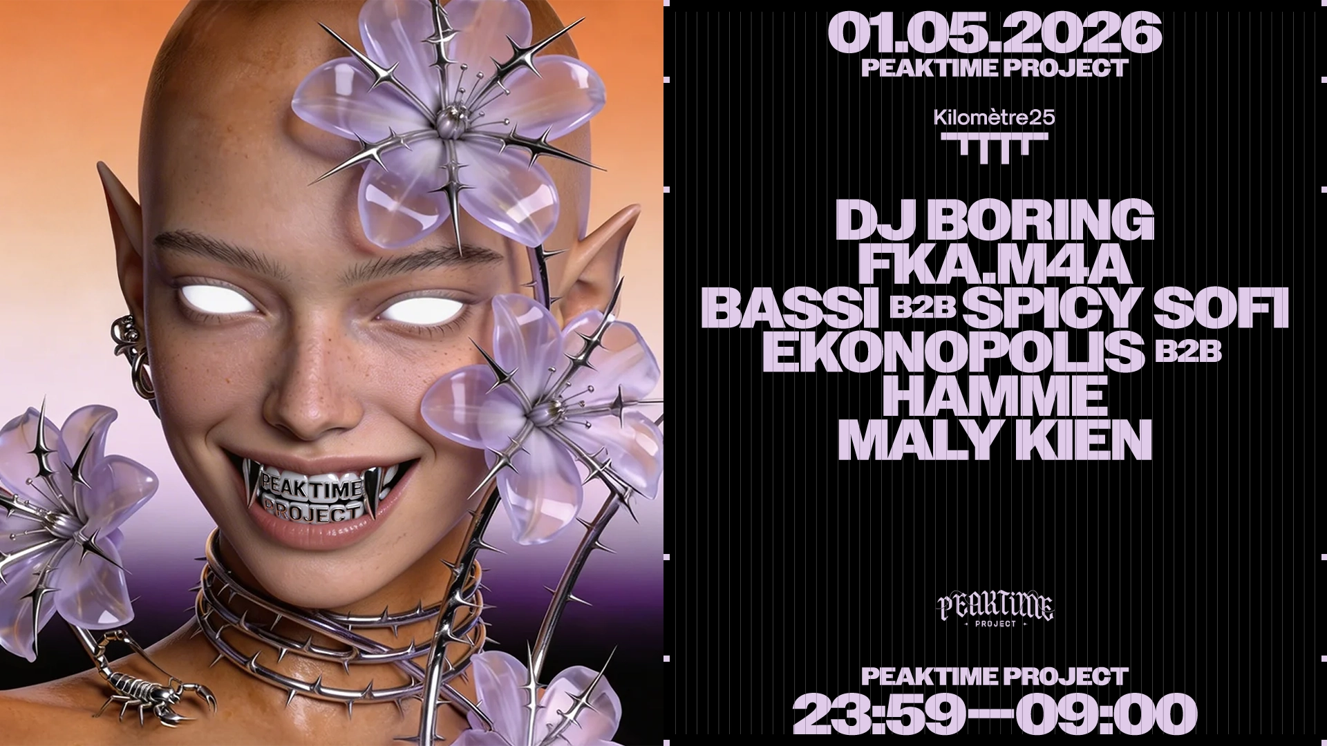 PEAKTIME : DJ BORING, FKA.M4A, Maly Kien