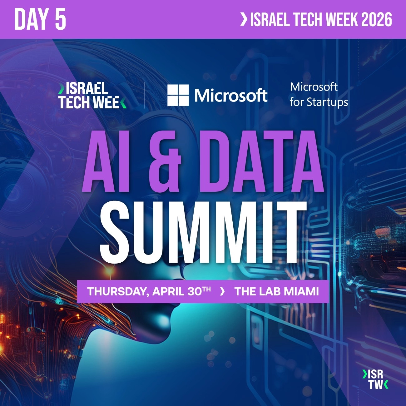 AI & Data Summit at Israel Tech Week Miami 2026