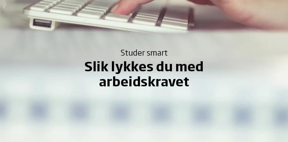 Studer smart 💡Slik lykkes du med arbeidskravet