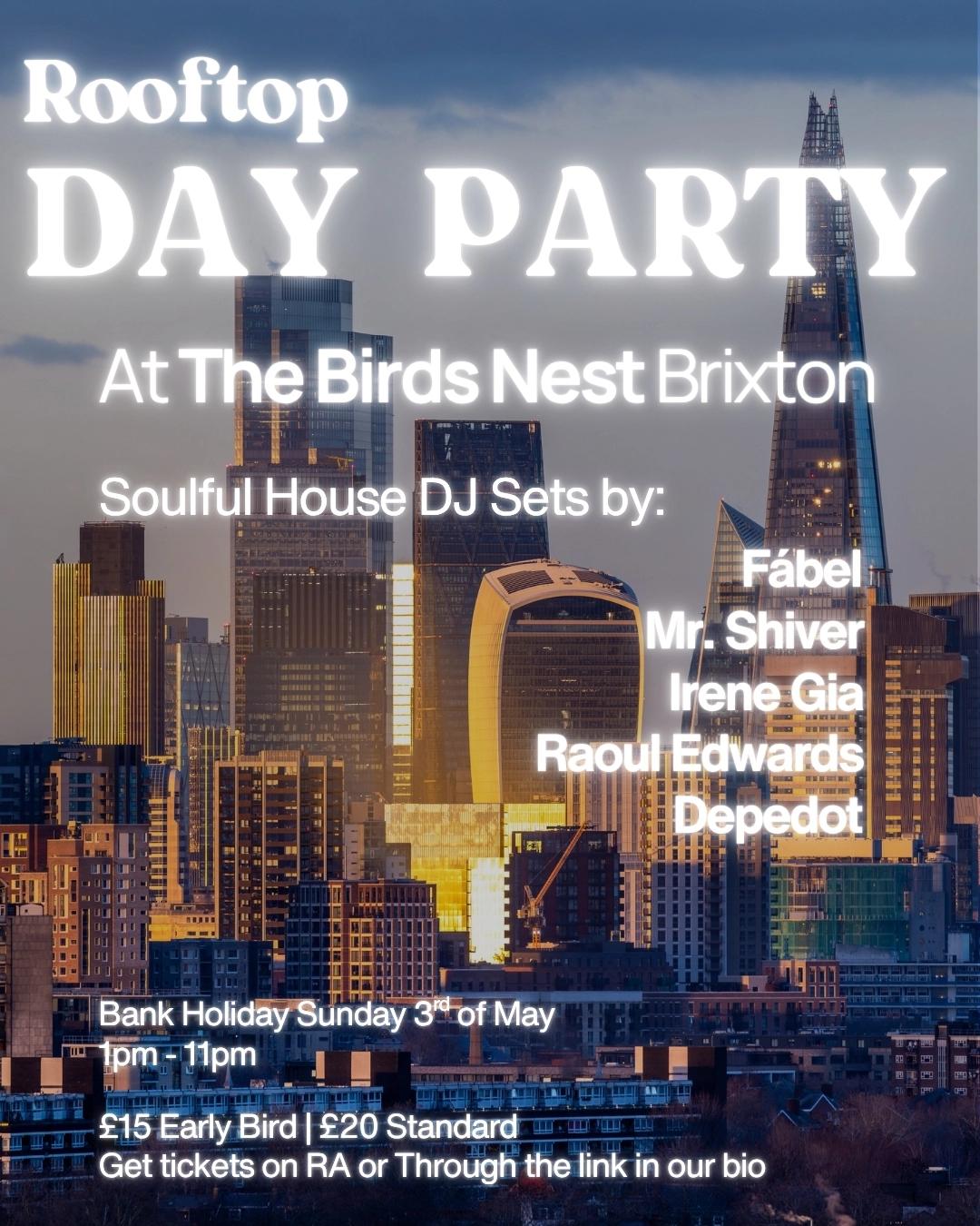 Rooftop Bank Holiday Sunday Party