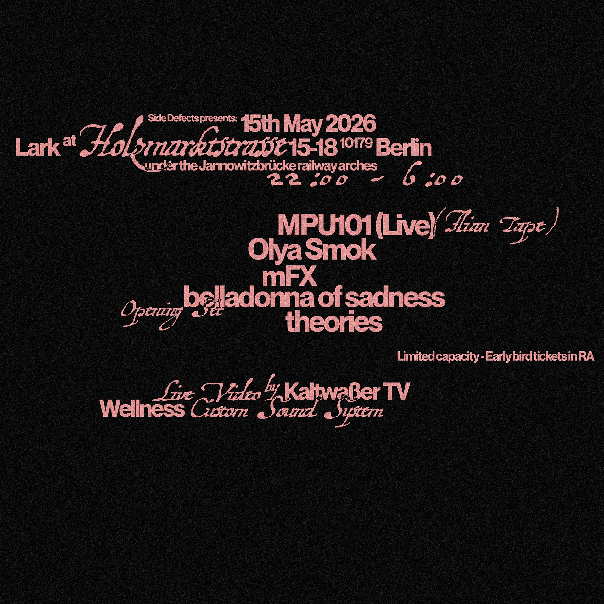Side Defects presents MPU101 (Live) — AV Show & Custom Sound