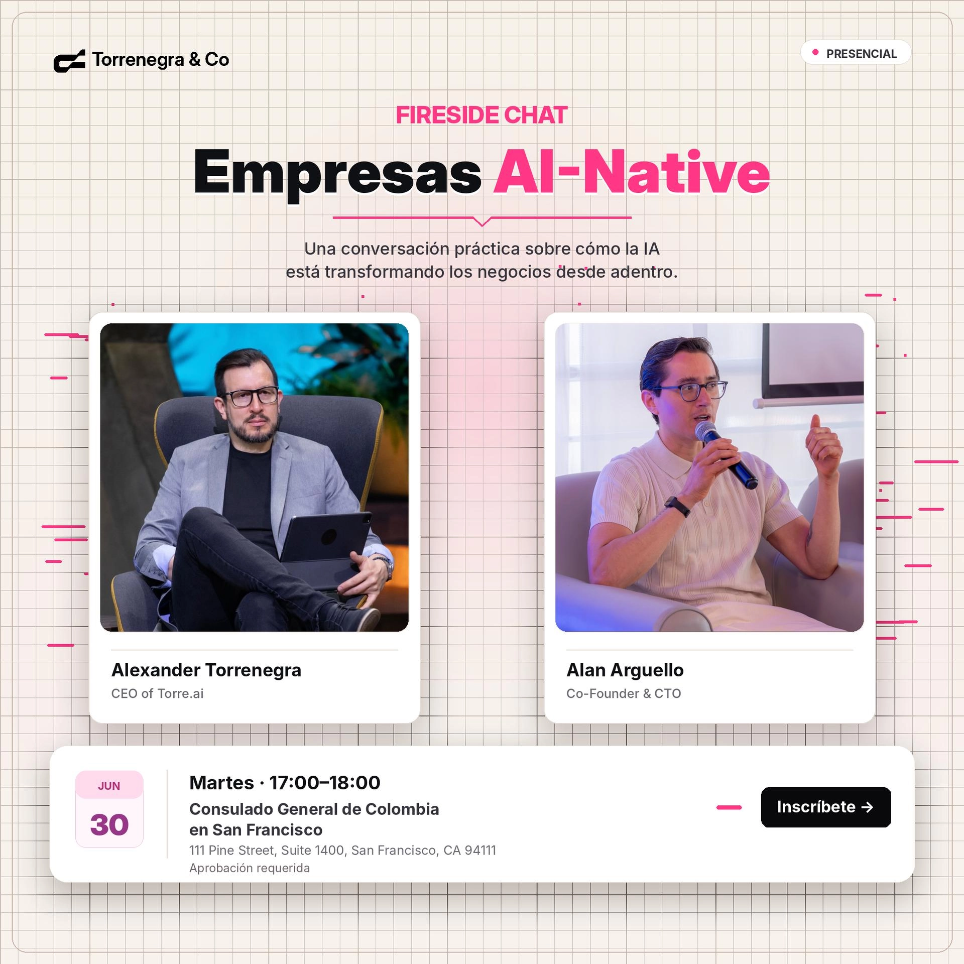 Fireside Chat: Empresas AI Native en el Consulado General de Colombia en San Francisco