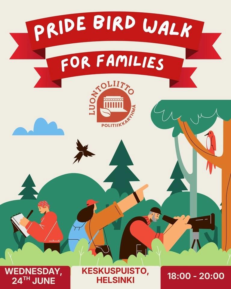 Pride bird walk for kids & families