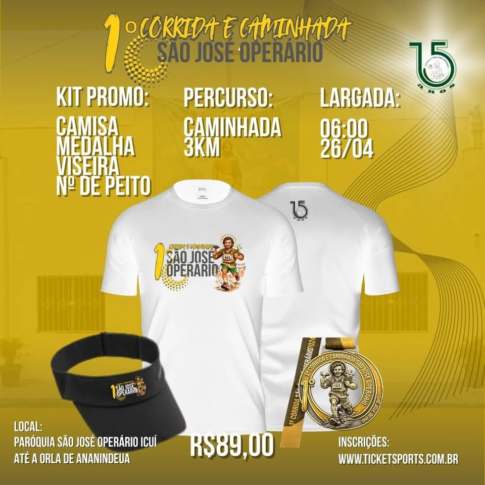 1°Corrida e caminhada de São José Operário