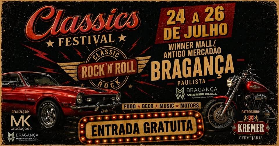 CLASSICS FESTIVAL em Bragança Paulista (entrada gratuita)