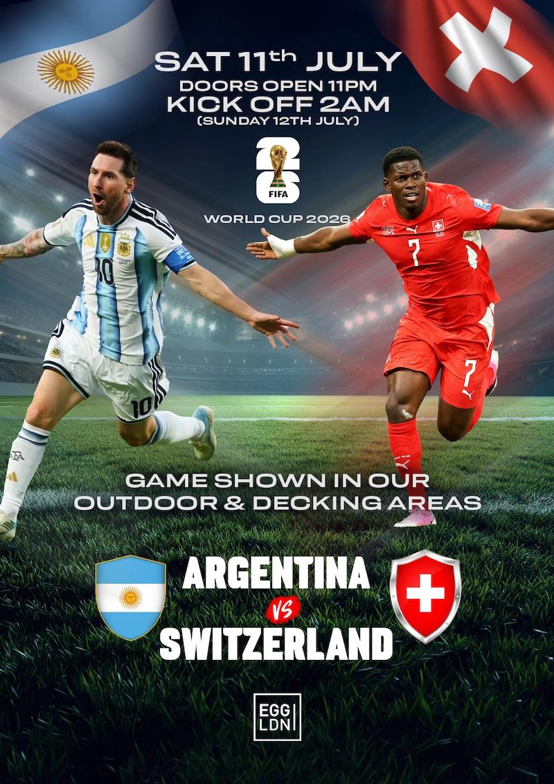 Argentina Fanzone: Argentina v Switzerland (Open Air Arenas)