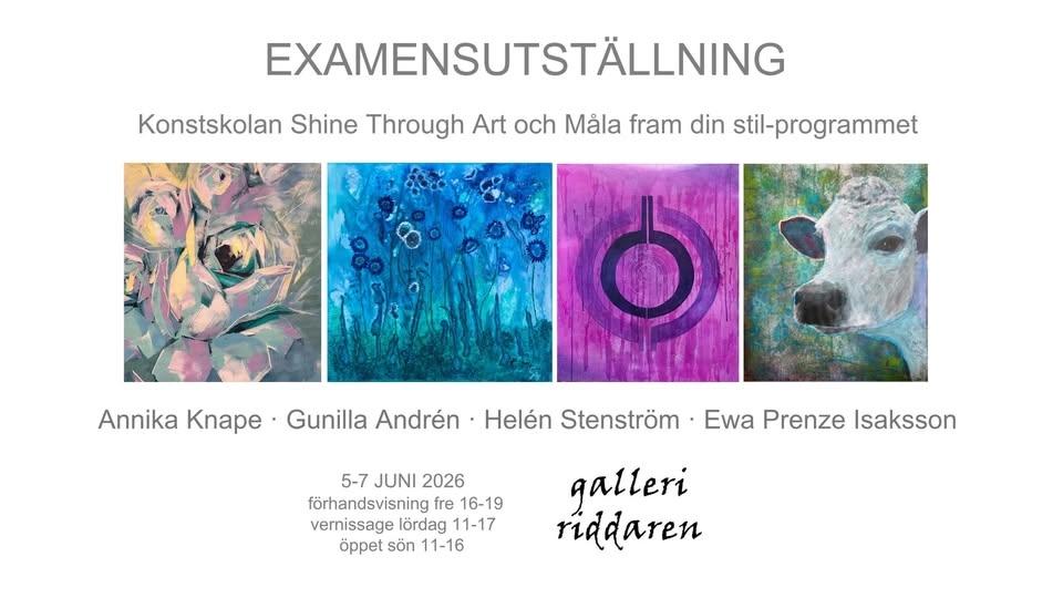 ✨ EXAMENSUTSTÄLLNING – KONSTSKOLAN ✨