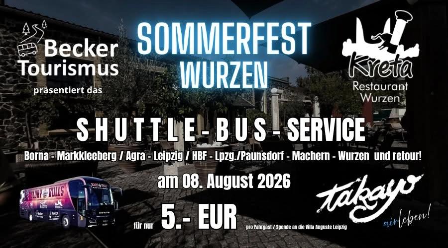 Shuttle Bus Service zum SOMMERFEST WURZEN