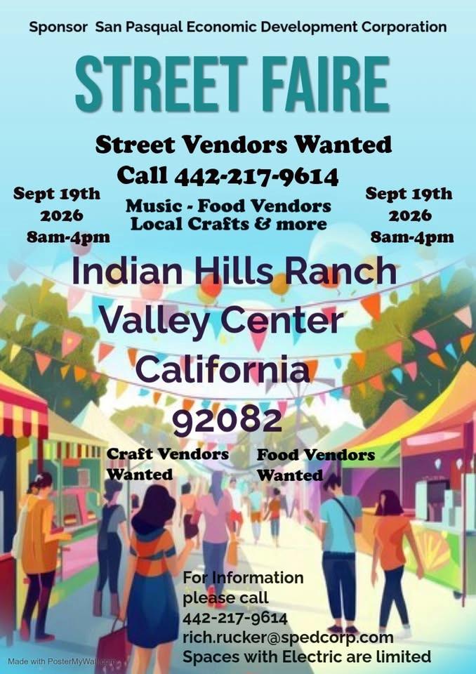 Indian Hill Ranch Street Market --Public Event--