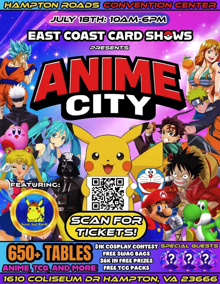 Anime City & TCG Convention – Hampton, VA | July 18, 2026