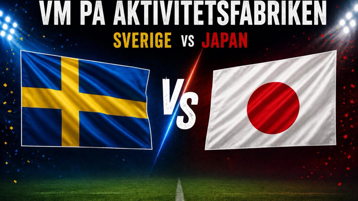 VM på Aktivitetsfabriken – Sverige vs Japan