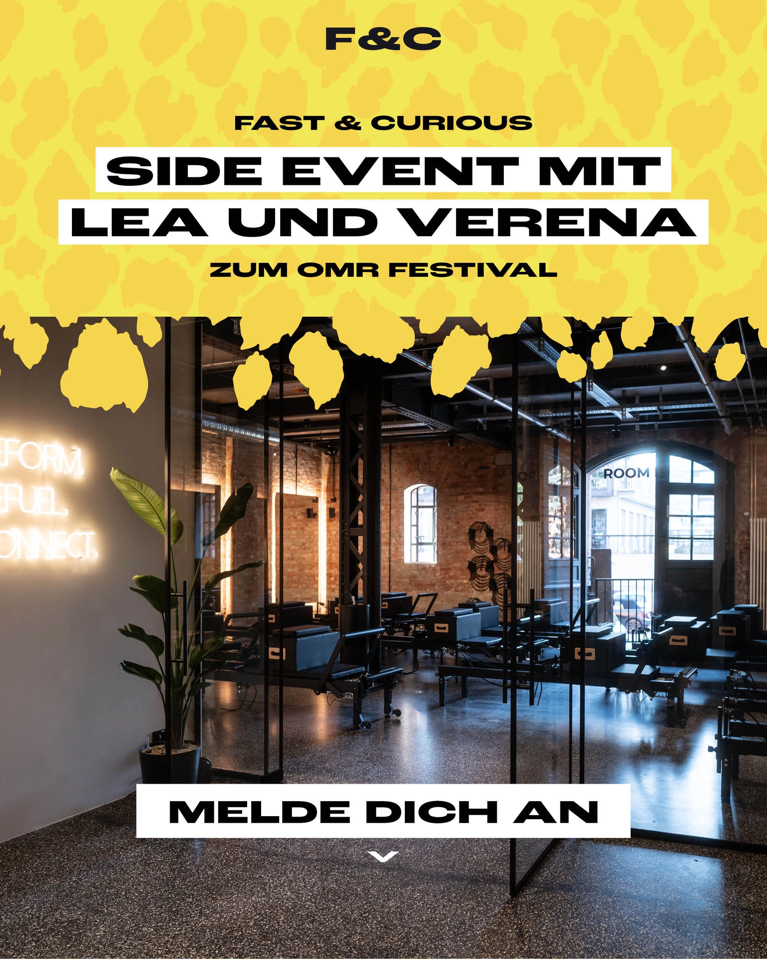 Fast & Curious x OMR: Pilates Side Event mit Lea & Verena