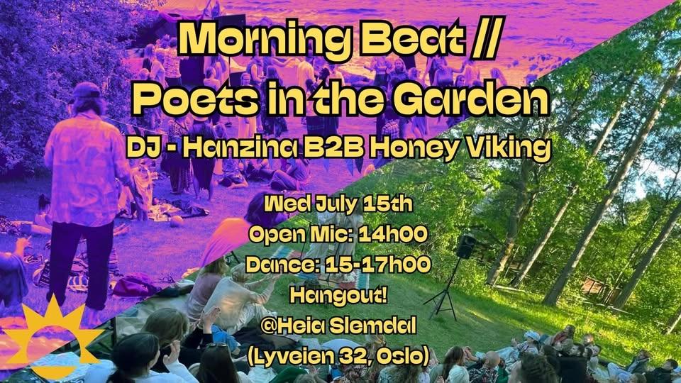 Morning Beat // Poets in the Garden