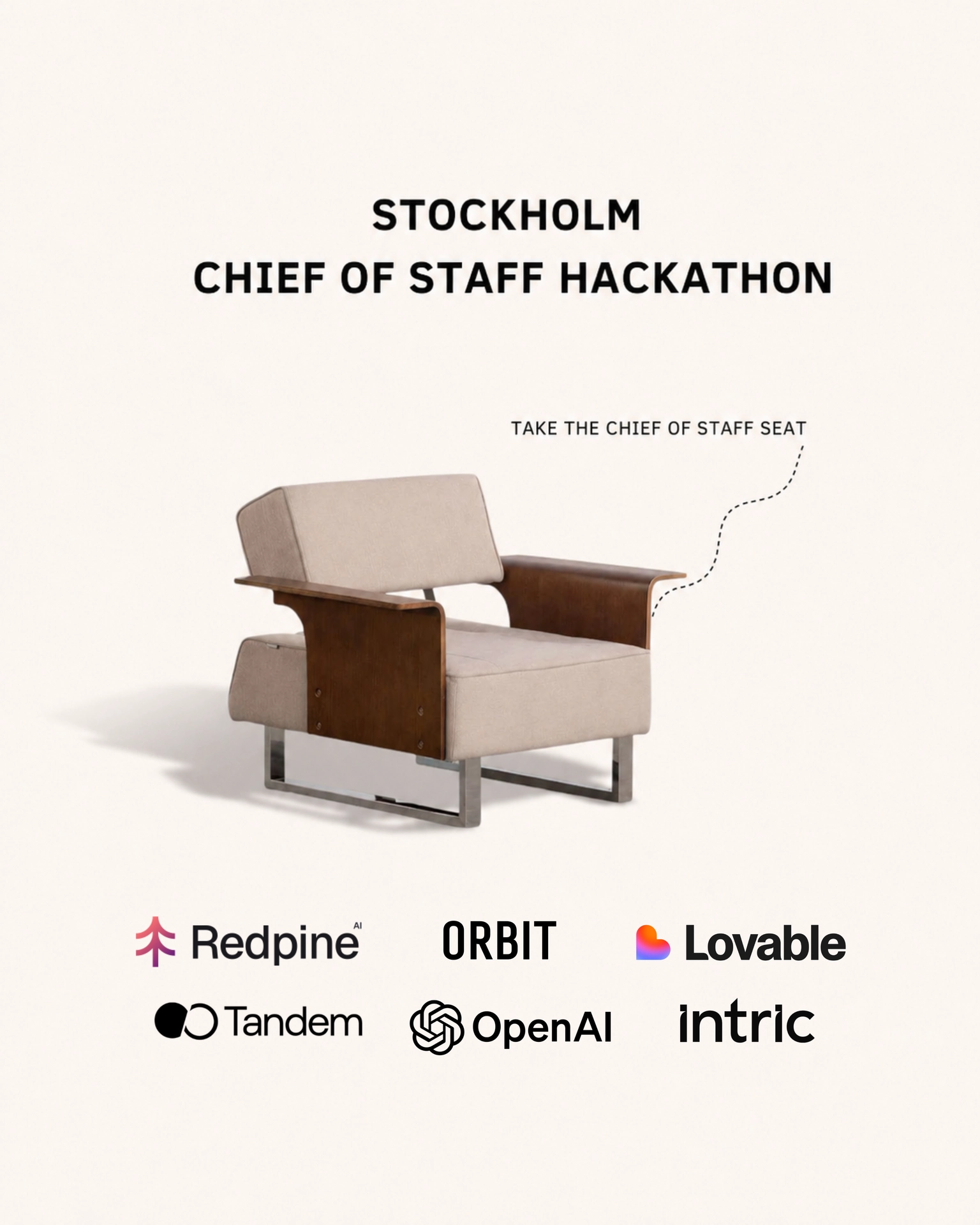 Chief of Staff Hackathon ORBIT x REDPINE AI x LOVABLE 🇸🇪