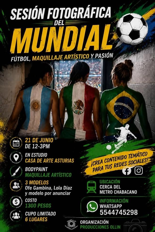 Sesión fotográfica del Mundial Bodypaint