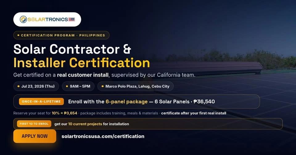 SolartronicsUSA Certification Program