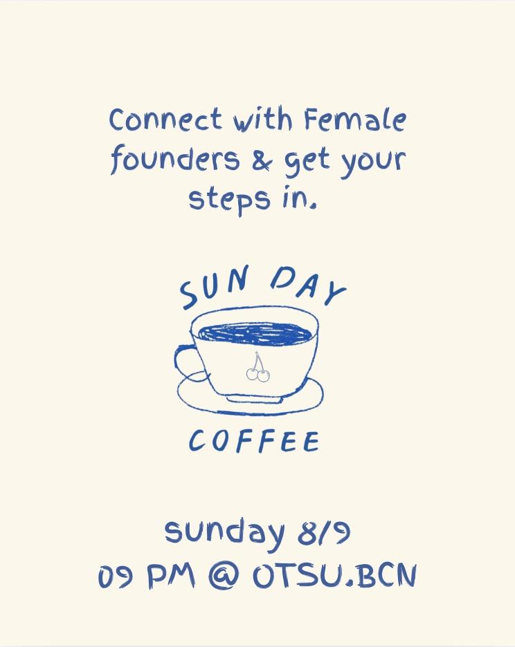 Female founder coffee walk
