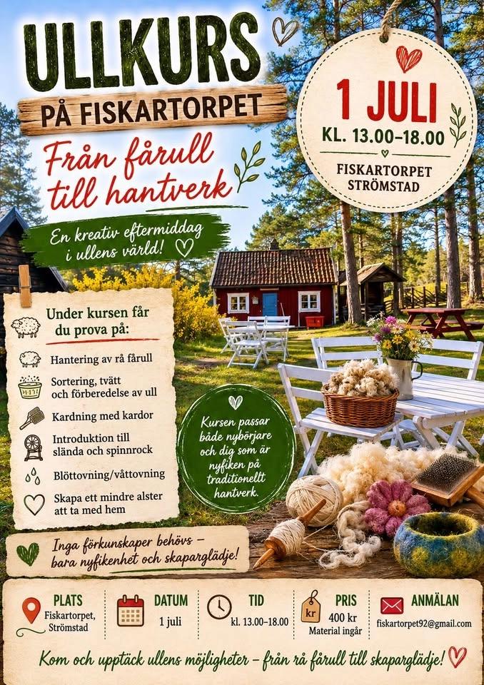 Skapa i ull.