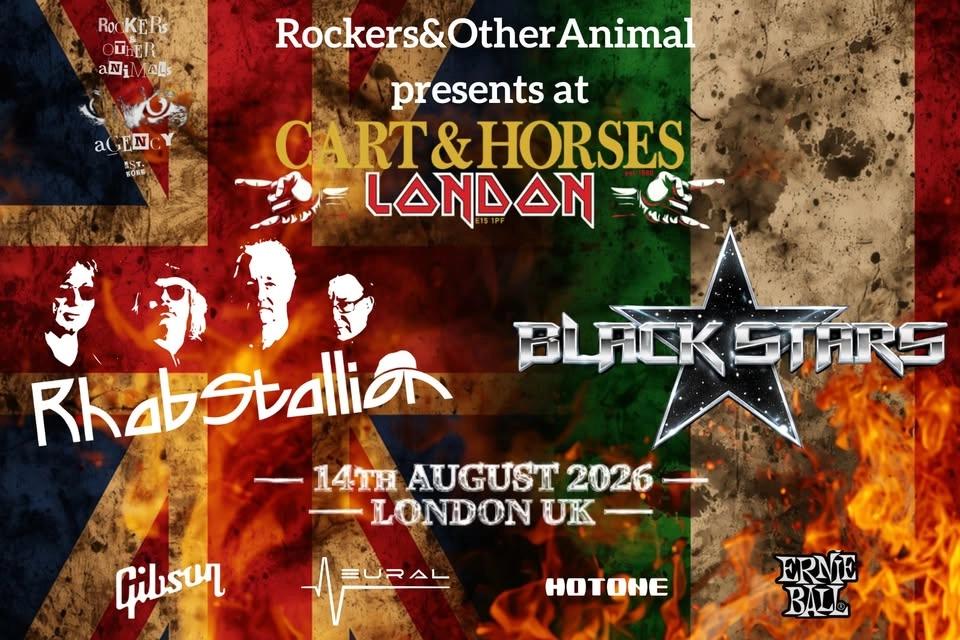 Rhabstallion (UK) & Black Stars (Italy) bring raw rock to London.