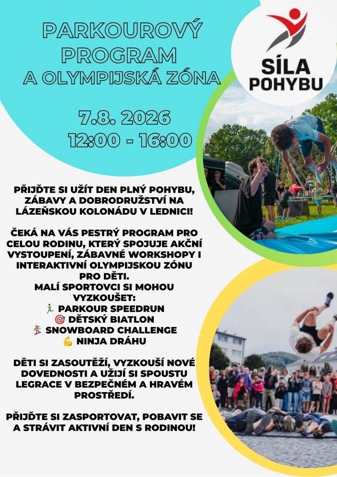 Parkourový program a olympijská zóna