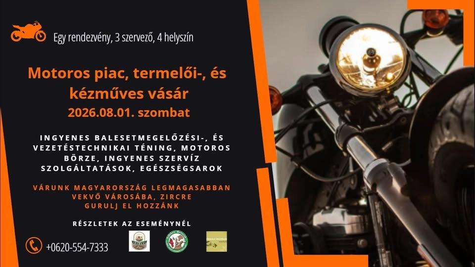 Motoros piac, termelői-, és kézműves vásár