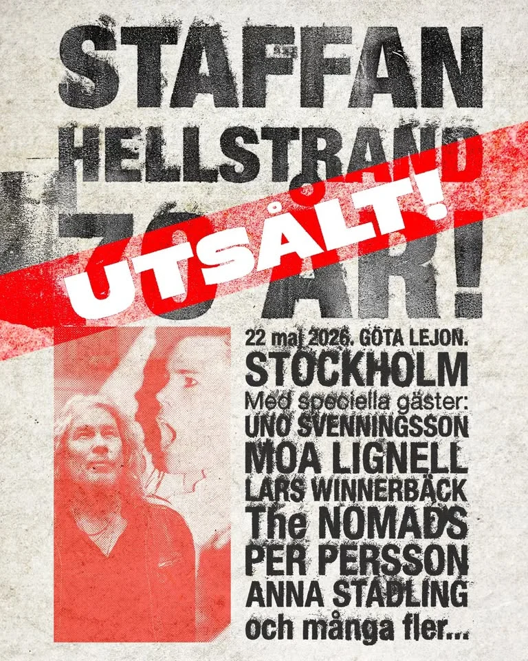 Staffan Hellstrand 70 år! - Utsålt