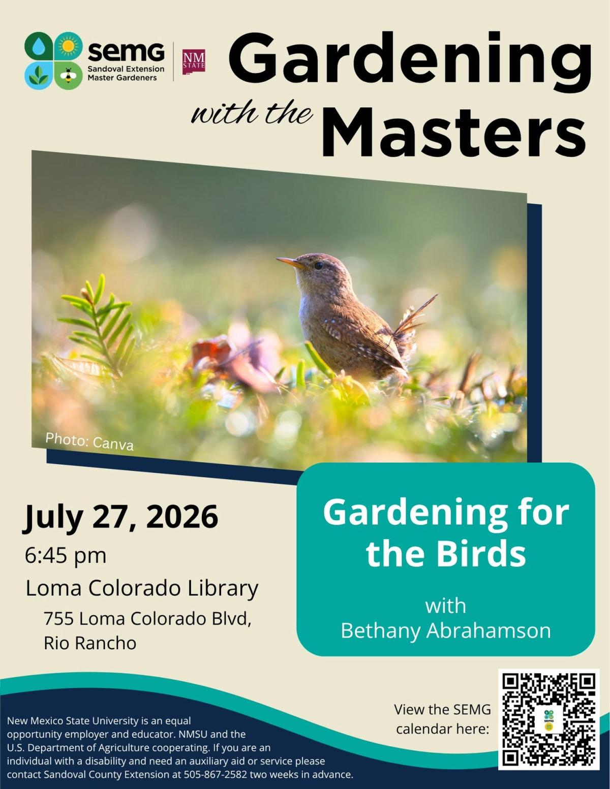 Gardening for the Birds with Bethany Abrahamson