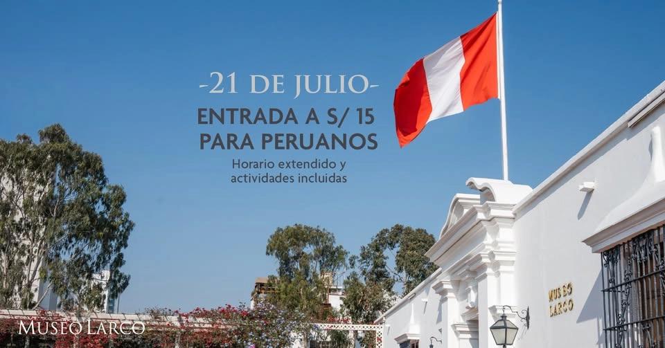 Promo 21 de julio en el Museo Larco