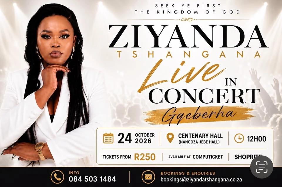 Ziyanda Tshangana Live in Concert Gqeberha ( All White)