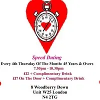 Speed dating 45 years & Overs Thursdays