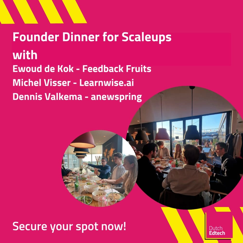 Founder Dinner for Scaleups with Experts!