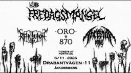 Ancestor Of Kaos + Retribution + ORO-870 Live @Klubb Fredagsmangel