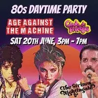 80s Outdoor Party: STRINES (over 30s) 3pm-7pm