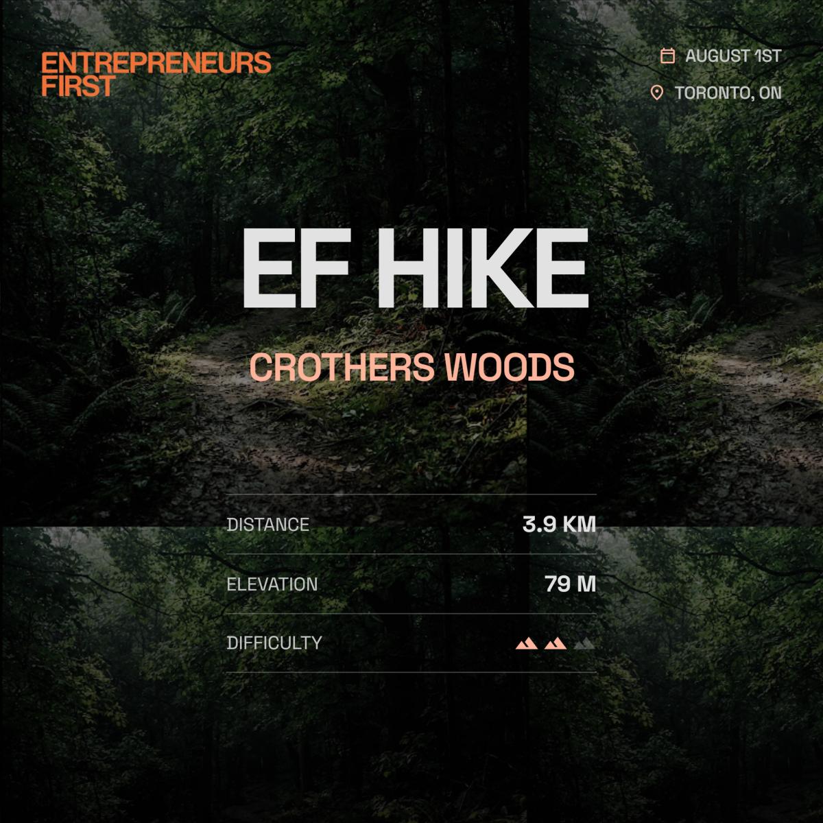 EF Toronto Crothers Wood Hike