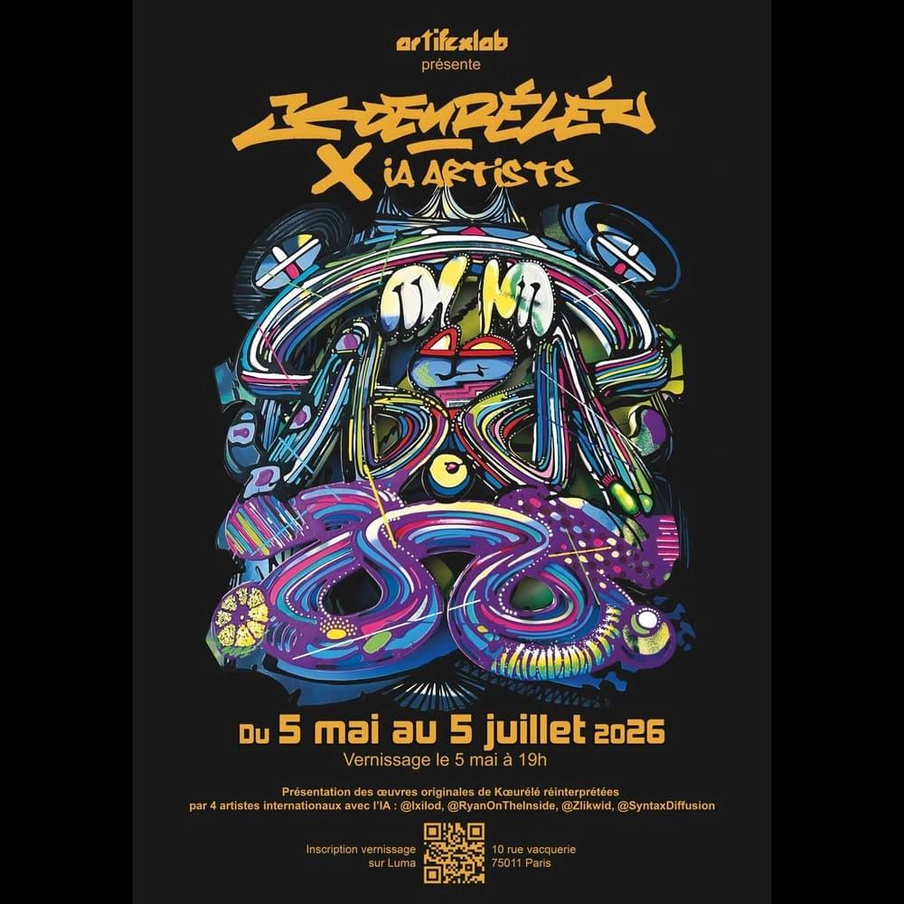 KOEURÉLÉ x IA.ARTISTS — VERNISSAGE CHEZ ARTIFEXLAB