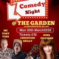 Comedy @ The Garden Mon 30th March 2026