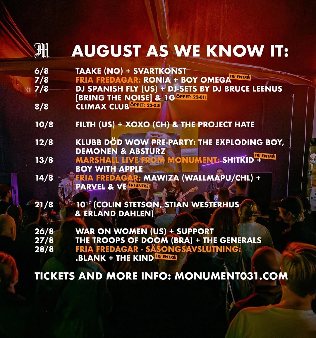 Filth (US) + XOXO (CH) & The Project Hate
