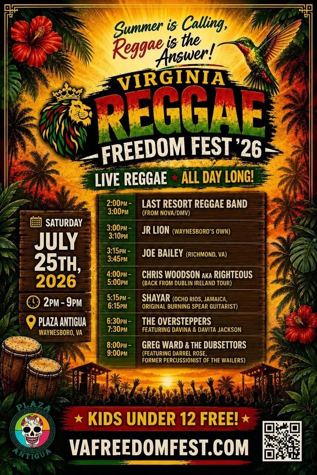 Virginia Reggae Freedom Fest 2026