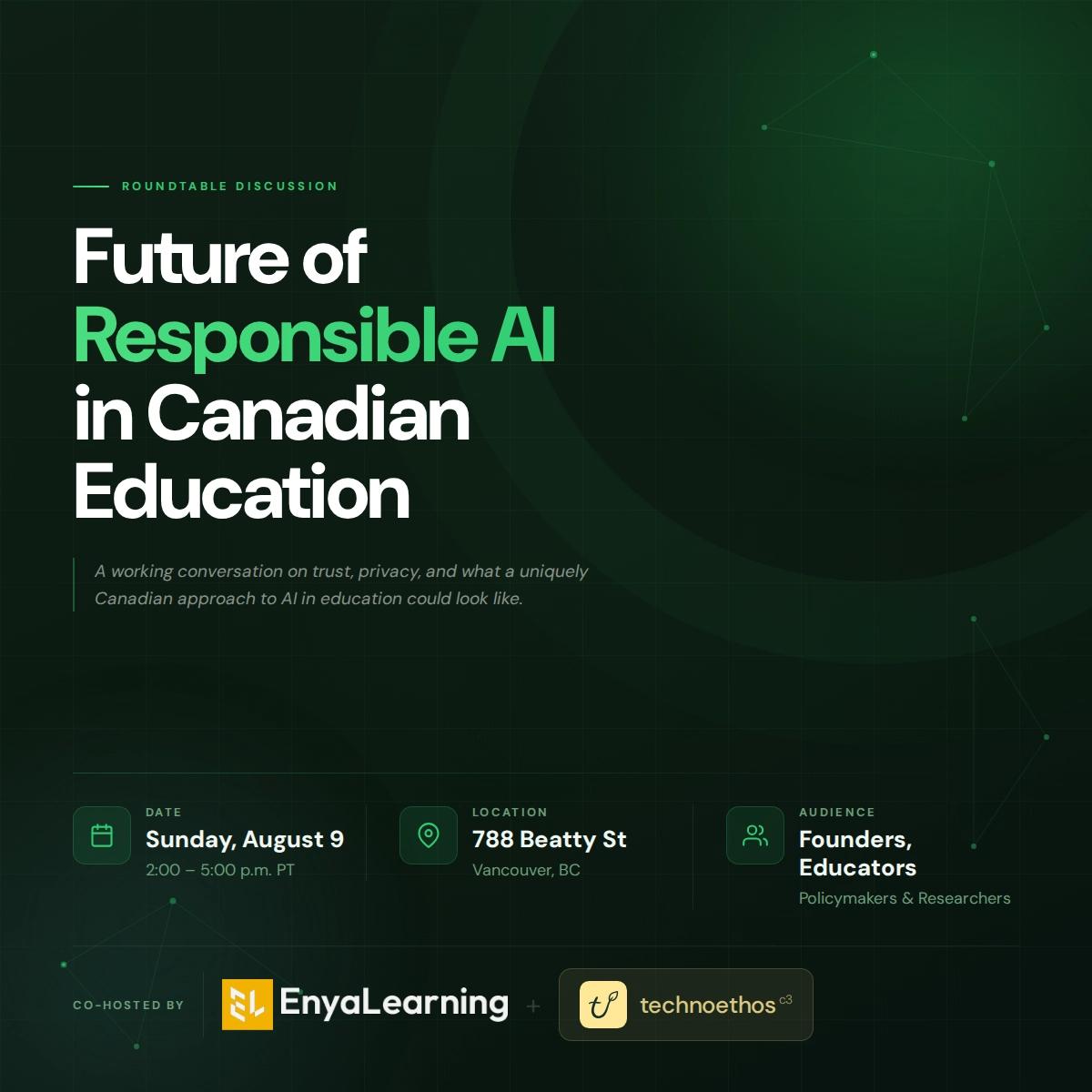 Future of Responsible AI in Canadian Education