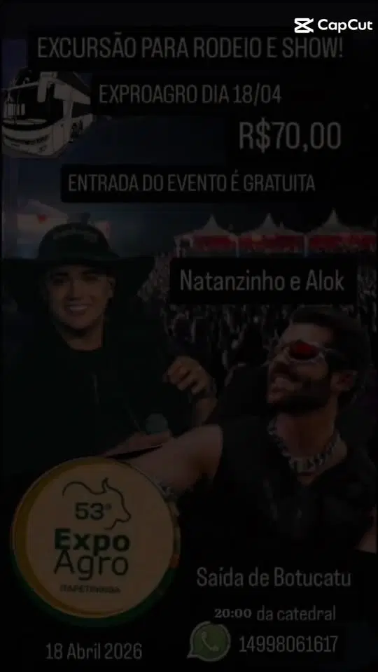 excursão Rodeio e shows