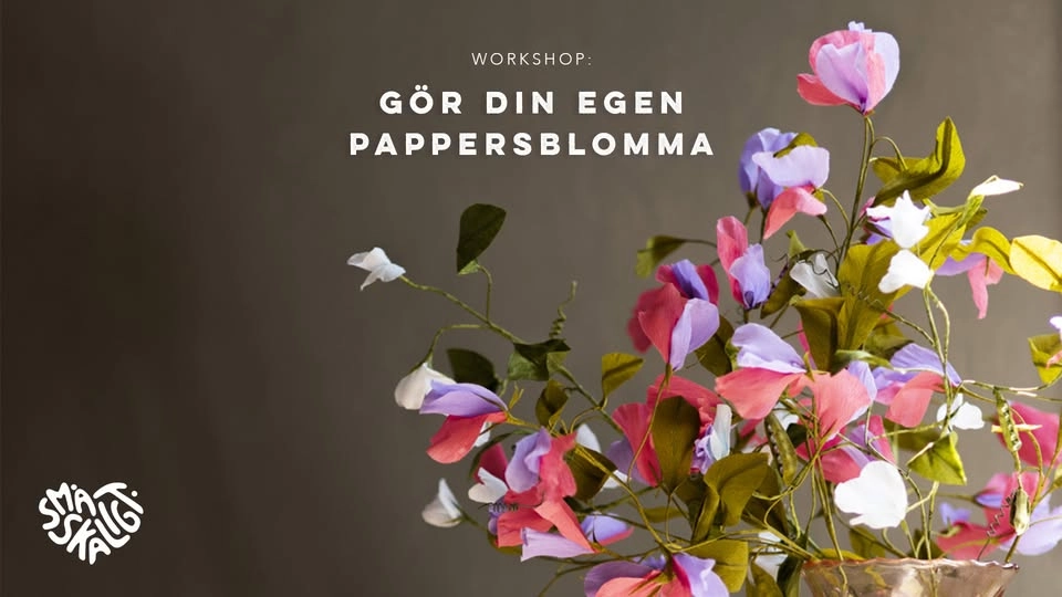 Gör din egen pappersblomma: Luktärt