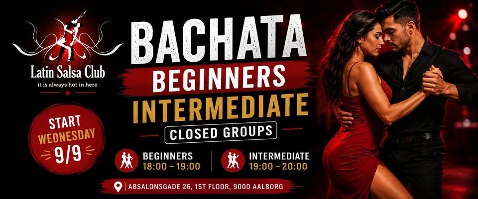 Bachata For Beginnres & Intermediate CLOSED COURSES (15 WEEKS)