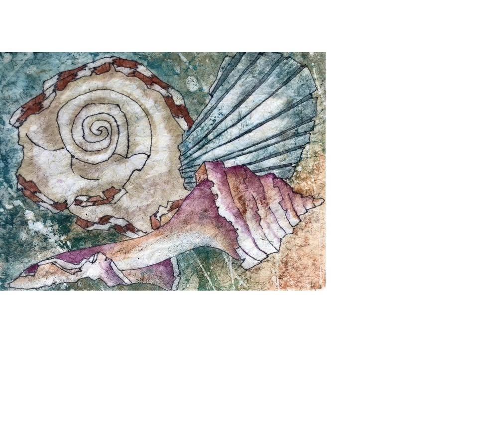 Shards of shells batik workshop