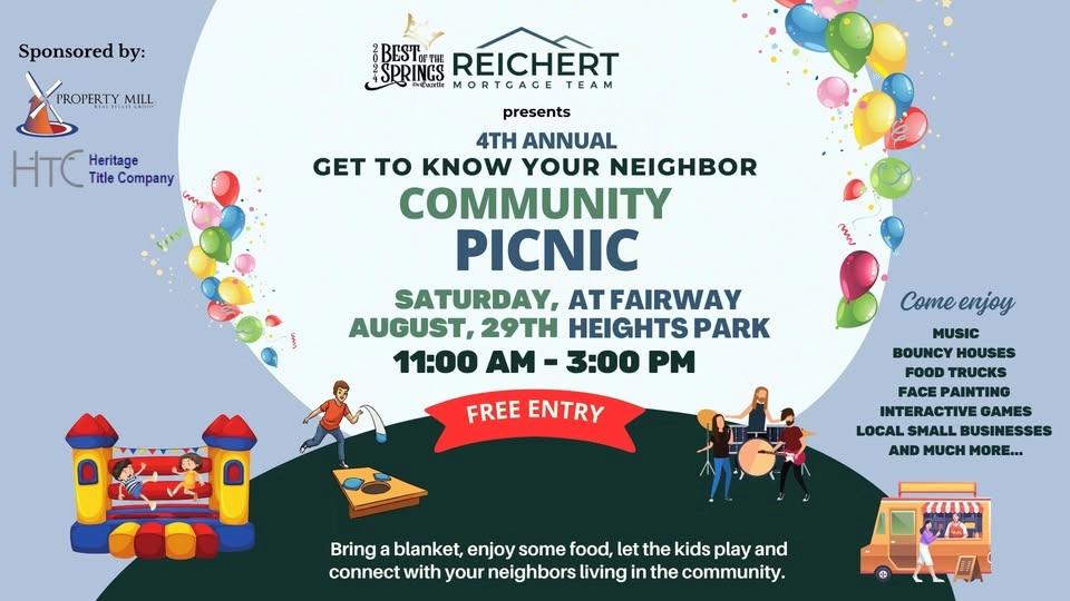 4th Annual "Get to know your neighbor" Community Picnic