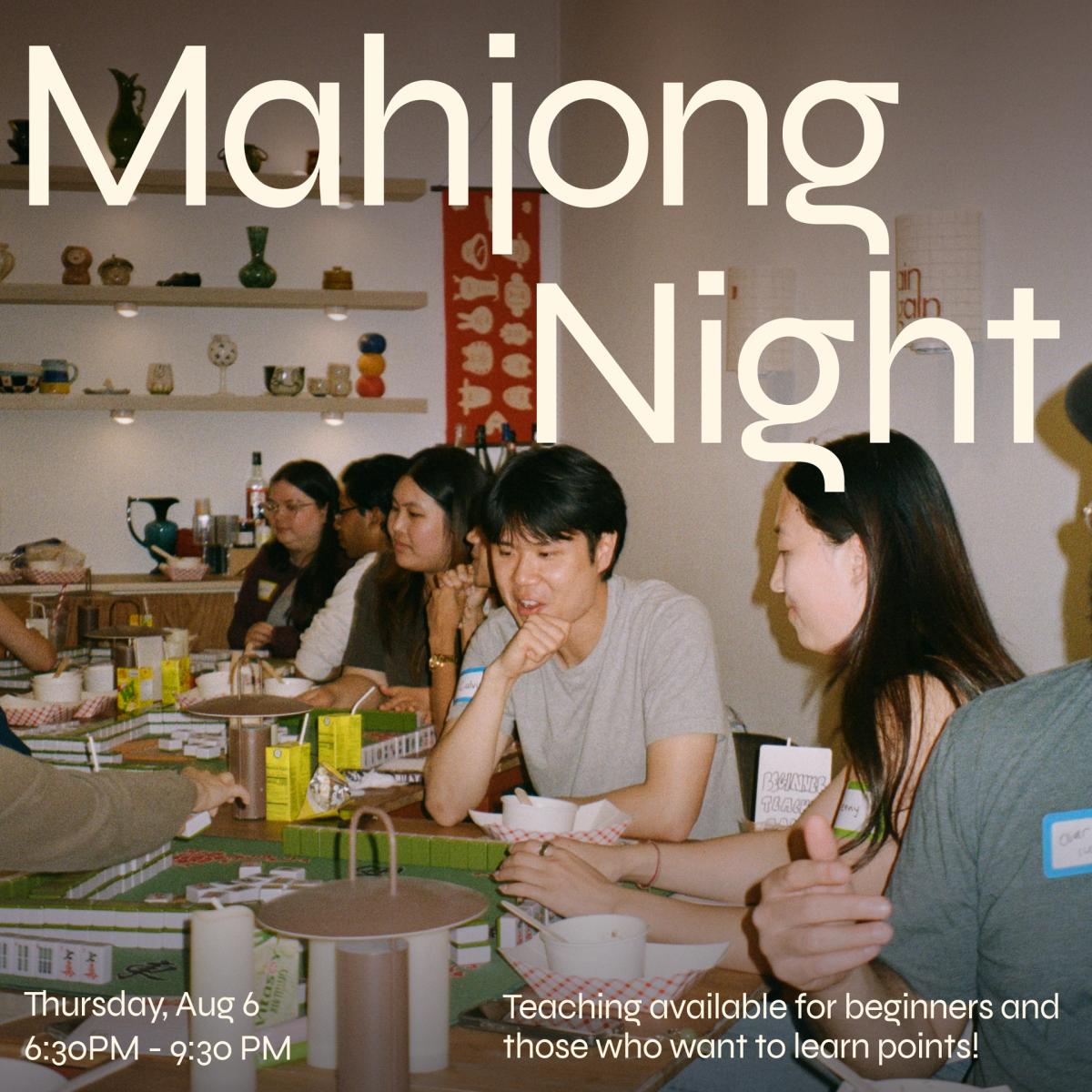 Mahjong Night (Beginner friendly!)