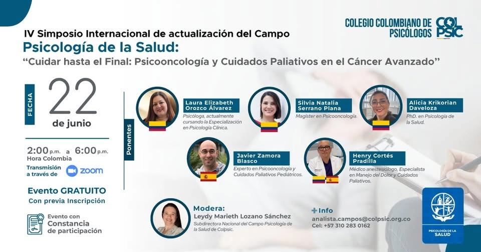 IV Simposio Internacional Psicología de la Salud: Cuidar Hasta el Final