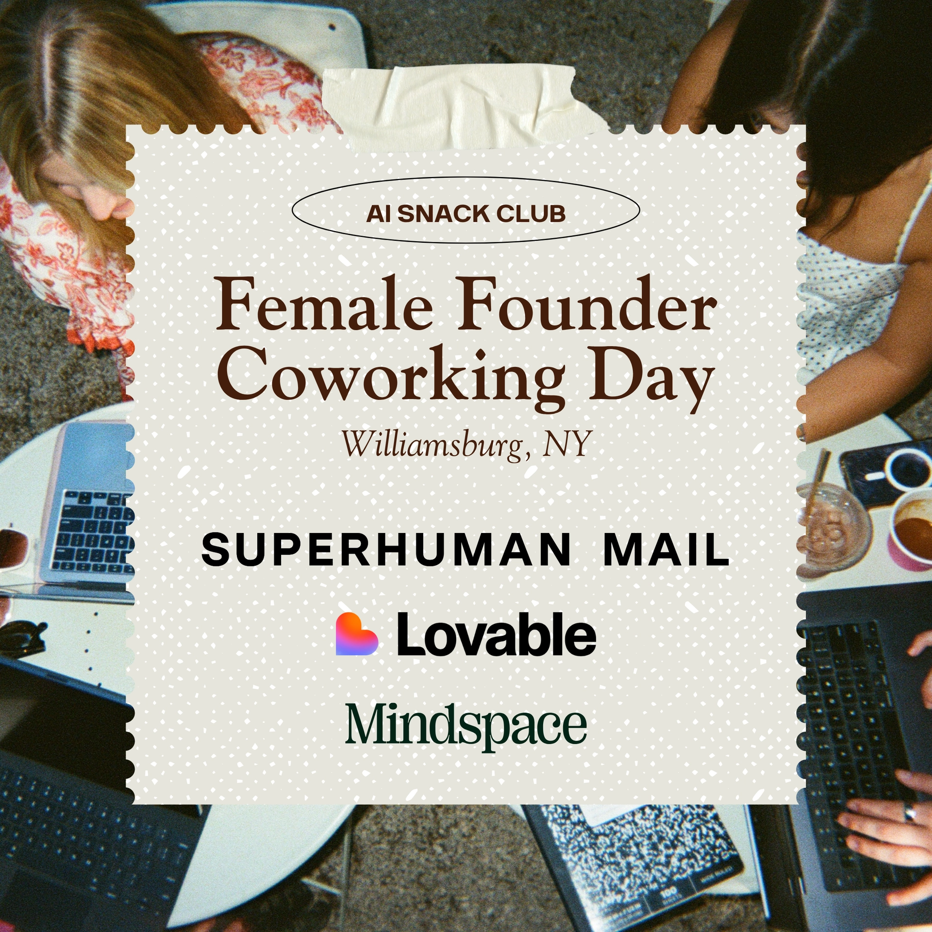 Female Founder Coworking Day with Superhuman Mail and Lovable