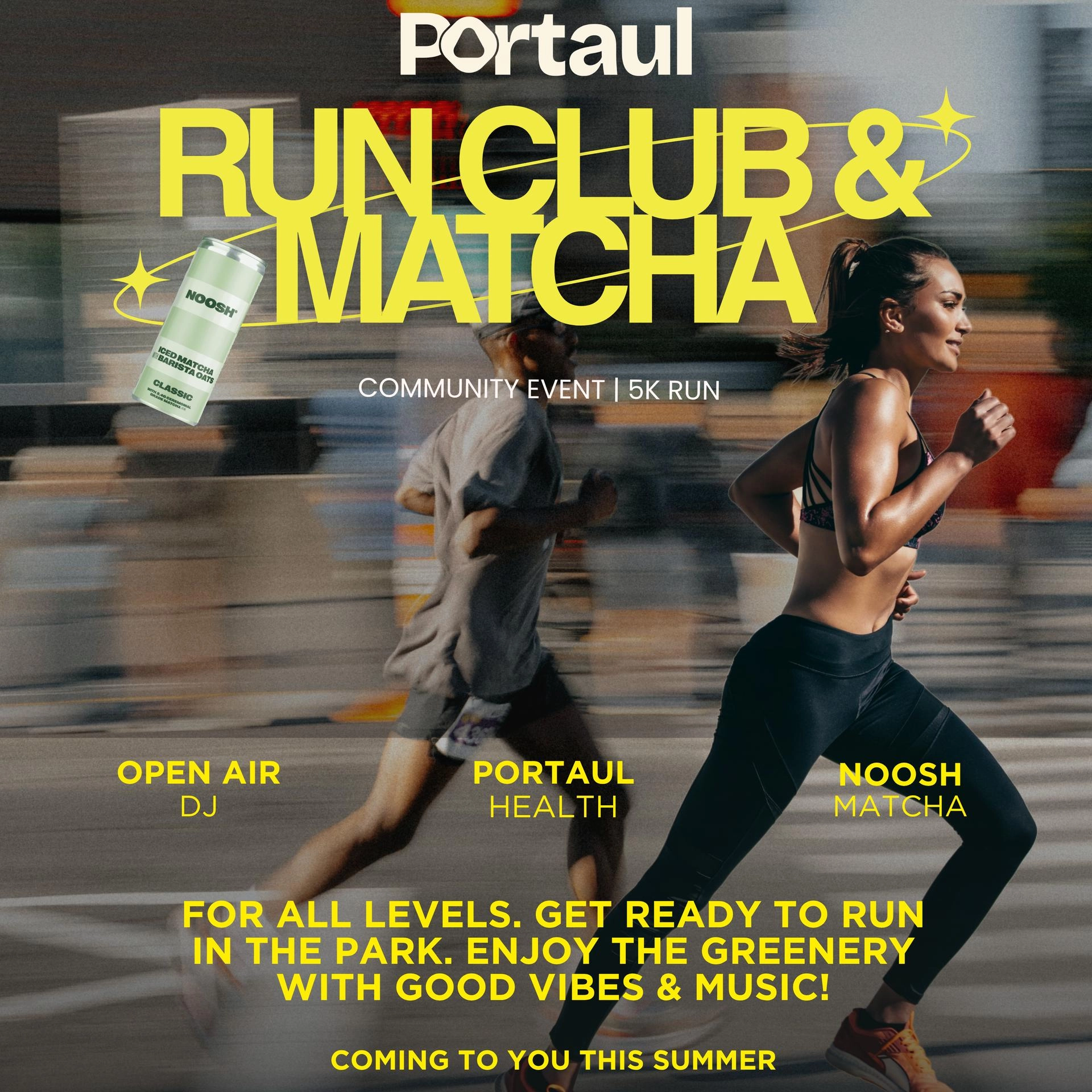 Portaul x Noosh Park Run & Matcha