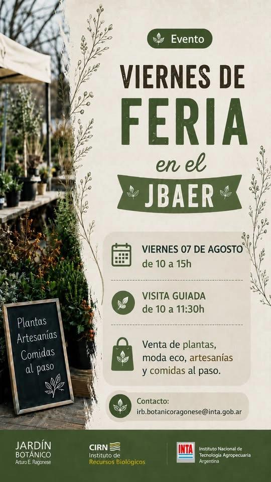 Viernes de Feria en el Jardín Botanico del INTA Castelar
